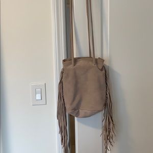 Monserat DeLucca Suede Fringed Bag